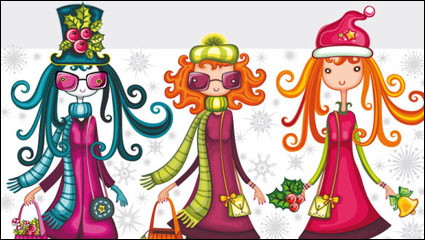 Cartoon Mädchen - Vektor Material