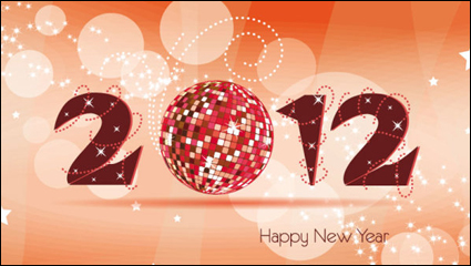 2012 Weihnachten Schriftarten 04 - Vektor Material