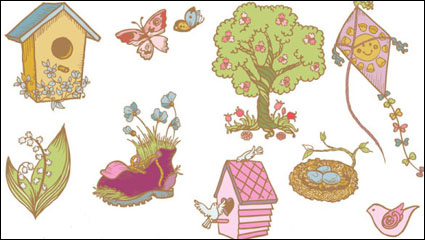 Die exquisite Linie Kunst Illustrationen - Vector