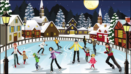 The Christmas Szenario Illustrator 04 - Vektor Material