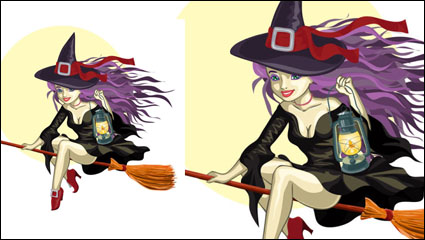 Cartoon Witch 01 - Vektor Material