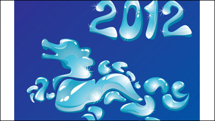 2012 Jahr des Drachen kreative Muster 01 - Vektor Material
