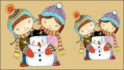 Weihnachts-Karikatur Illustrator 05 - Vektor Material