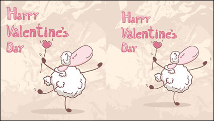 Cartoon Valentine Illustrator 02 - Vektor Material