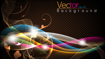 Mode Flare dynamischen Hintergrund 03 - Vektor Material