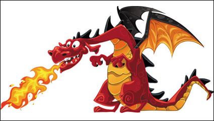 Cartoon dragon Bild 01 - Vektor Material
