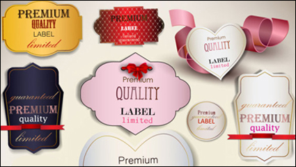 Exquisite gehobenen Tags 001 - Vektor Material