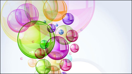 Bunte Blasen Hintergrund 01 - Vektor Material