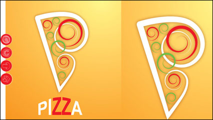 Die Karikatur pizza03-Vector