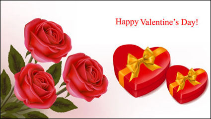 Valentine Hintergrund 04 - Vektor Material