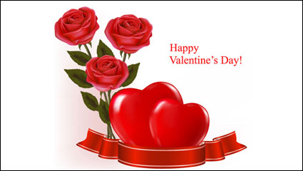 Valentine Hintergrund 03 - Vektor Material