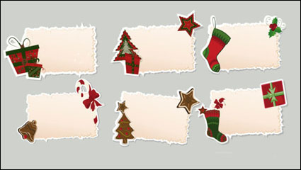 Christmas elements Aufkleber 02 - Vektor Material