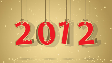 2012 WordArt Hintergrund 04 - Vektor Material