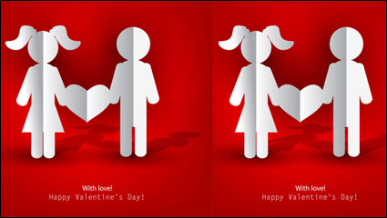 Valentine Kennzeichnungselemente 04 - Vektor Material