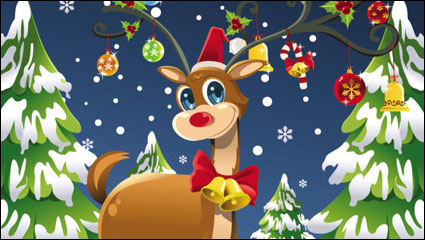 The Christmas Szenario Illustrator 01 - Vektor Material
