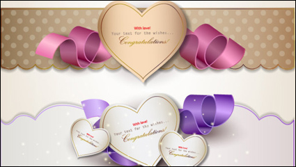 Wunderschön romantisch banner 02 - Vektor Material