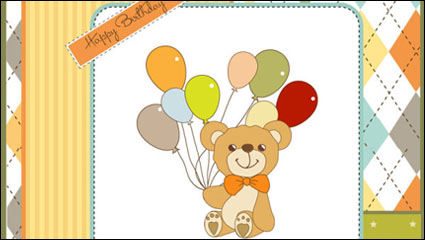 Cute cartoon background 01 - Vektor Material
