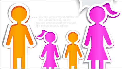 Cartoon Label background 02 - Vektor Material