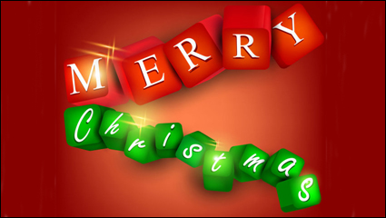 Eine wunderschöne Christmas elements background 02 - Vektor Material