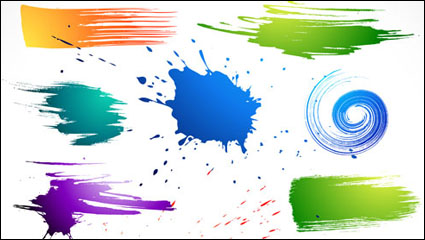 Splash Pinsel-Effekte - Vektor Material