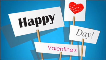 Valentine Kennzeichnungselemente 08 - Vektor Material