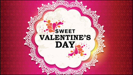 Valentine Etiketten Hintergrund - Vector