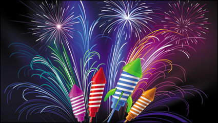 Festival Feuerwerk 03 - Vektor Material