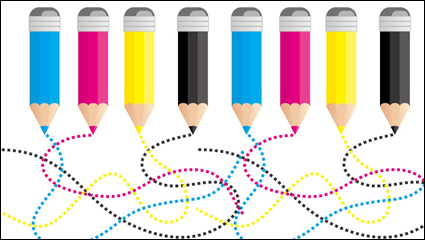 CMYK-Farbe 03 - Vektor Material