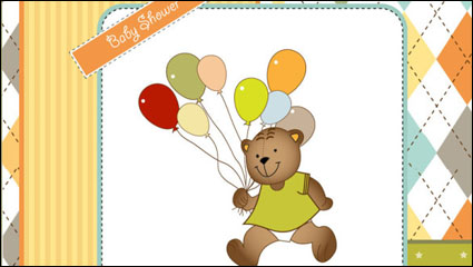 Cute cartoon background 02 - Vektor Material