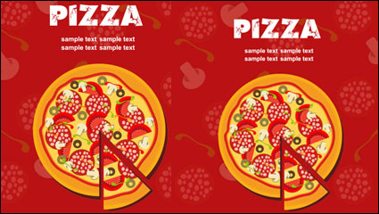 Pizza Illustrator 05 - Vektor Material