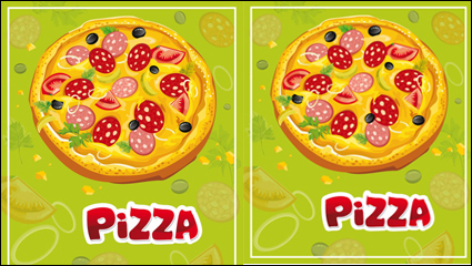 Cartoon Pizza 01 - Vektor Material