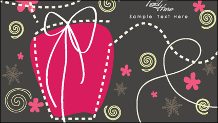 Cartoon Weihnachten Hintergrund 03 - Vektor Material