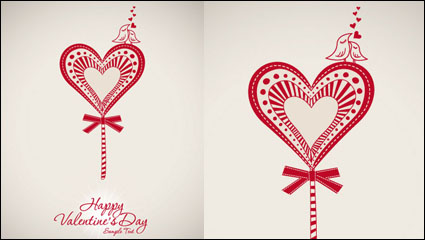 Valentine Hintergrund 01 - Vektor Material
