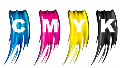 CMYK Farben 04 - Vektor Material