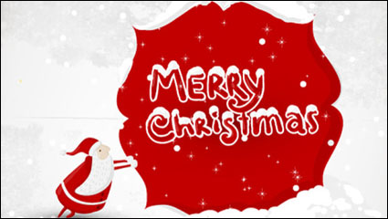 Eine schöne Weihnachten Illustrator 01 - Vektor Material
