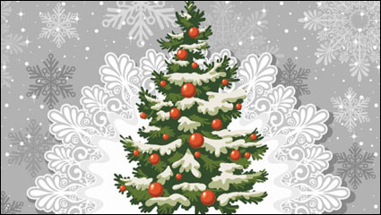Schöne Weihnachten Hintergrund 03 - Vektor Material