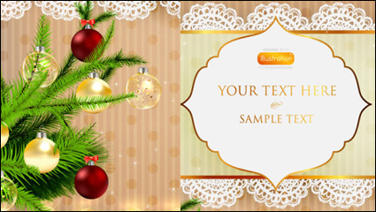 Helle Weihnachtsbeleuchtung Hintergrund 04 - Vektor Material