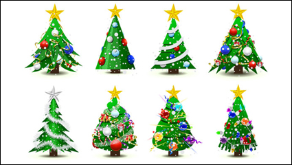 Wunderschöne Weihnachtsbaum - Vektor Material