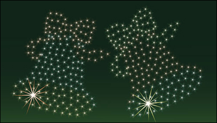 Die exquisite Weihnachtsglocken Hintergrund 01 - Vektor Material