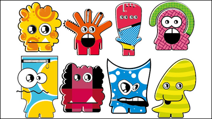 Cartoon-Monster 03 - Vektor Material