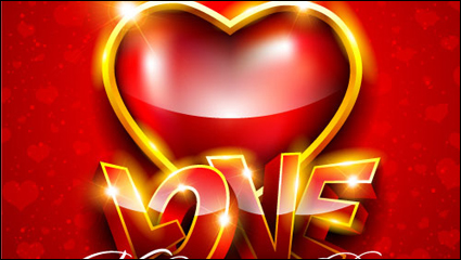 Die herrliche Valentine Hintergrund 05 - Vektor Material