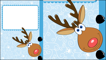 Cartoon Weihnachten Hirsch 04 - Vektor Material