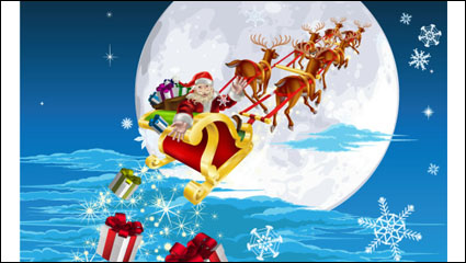 Cute Santa Claus Illustrator 05 - Vektor Material