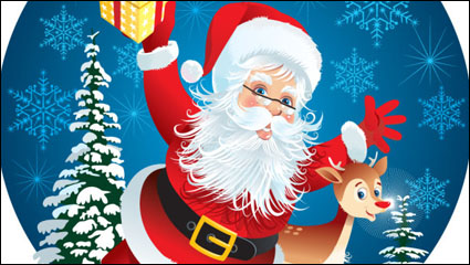 Cute Santa Claus Illustrator 01 - Vektor Material