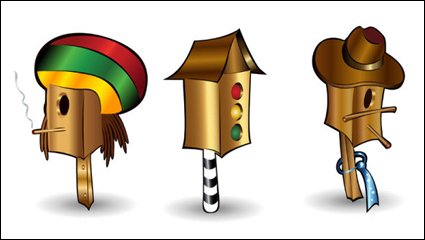 Cartoon Bild 01 - Vektor Material