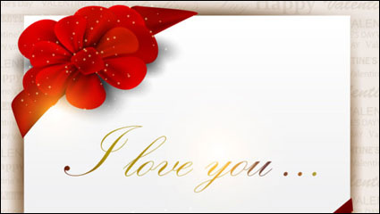 Schöne Valentine card - Vektor Material