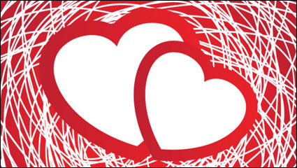 Schöne Valentine card 05 - Vektor Material