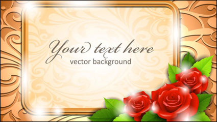 Roses Grenze 01 - Vektor Material