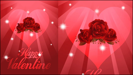 Schöne Valentine Hintergrund 01 - Vektor Material