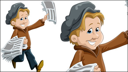 Cartoon Charakter Illustrator 05 - Vektor Material